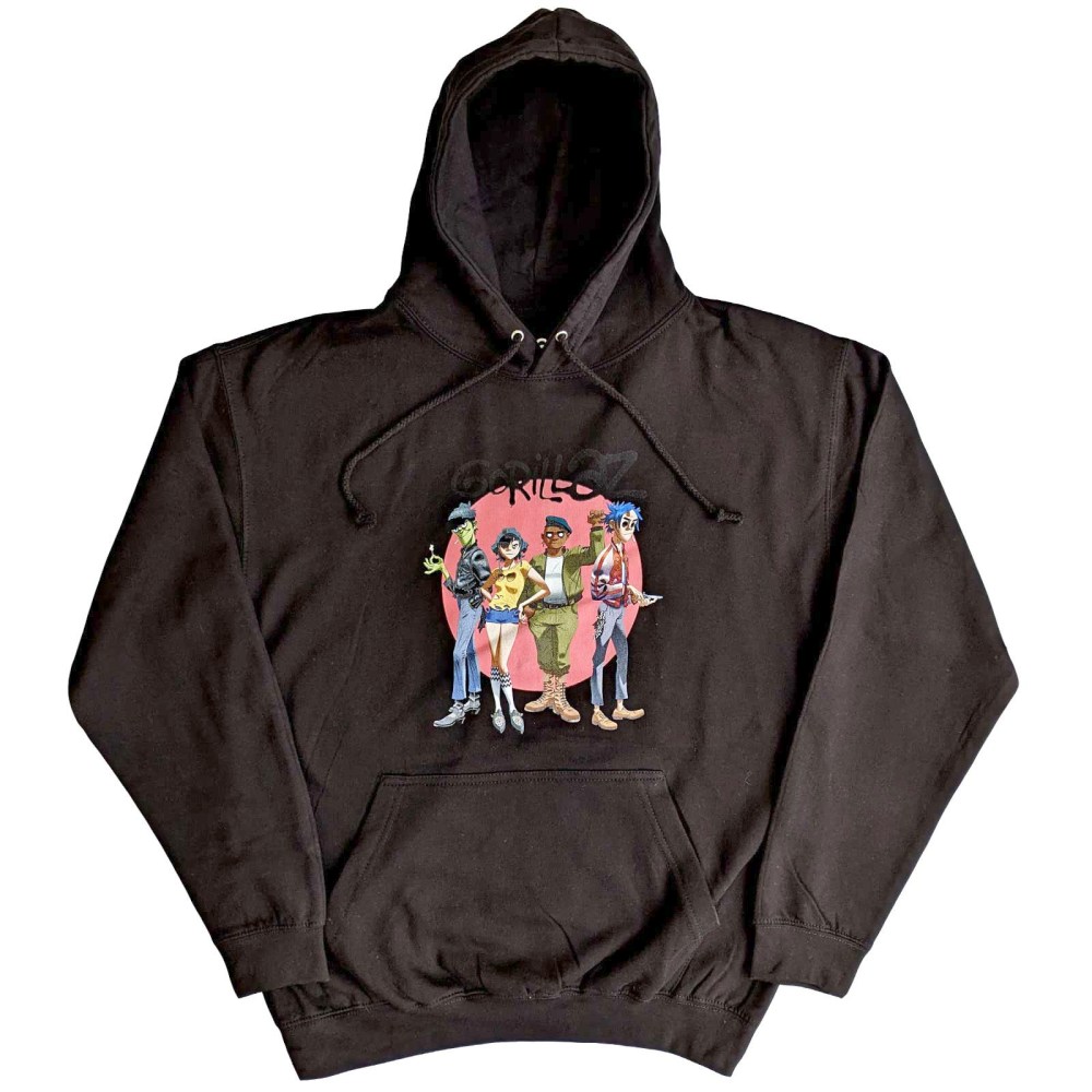 Gorillaz - Group Circle Rise Hoodie/trui - Zwart